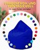 PATCH HOME Sitzsack Tropfenform – Jumbo – Blau, bequemer Sitzsack aus Luxus-Polyester-Gewebe, bereits befüllt Bild 5
