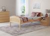 Massivholzbett geschwungenes Seniorenbett Buche natur 90x200 Einzelbett Bettgestell Holzbett 60.75-09FL Bild 3