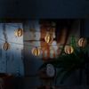MARELIDA LED-Lichterkette 10 Kugeln in Rattan Optik Boho Solar Deko Girlande Lichtsensor L: 2,7m, 10-flammig Bild 2