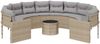 vidaXL Gartensofa mit Tisch und Kissen Rund Beige Poly-Rattan 3318537 Bild 4