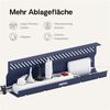 Desktronic Kabelkanal Schreibtisch, 2x43cm, Hochwertiger Stahl, Kabel Organizer für Kabelführung Blau Bild 3