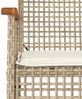 vidaXL 7-tlg. Garten-Essgruppe mit Kissen Beige Poly Rattan 3213628 Bild 5