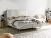 Bett verstellbar Bouclé CASTELLAN 160 x 200 cm Cremeweiß Bild 3