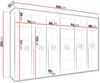Kleiderschrank Veluna III 300 (Farbe: Cashmere / Cashmere + Gold) Bild 5