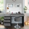 Schminktisch-Set Sherry Grau 120 cm mit Hocker Vicco Bild 5