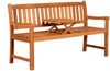 deVries Gartenbank "WOODIE" Trend Butler 160 aus Teakholz (Basic), Größe 160 x 57 x 94 cm Bild 5
