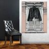 Queence Garderobe - "Adlai" Druck auf hochwertigem Arcylglas inkl. Edelstahlhaken und Aufhängung, Format: 100x120cm Bild 2
