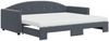 vidaXL Tagesbett Ausziehbar mit Matratzen Dunkelgrau 90x200 cm Samt 3197326 Bild 2