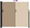 vidaXL Seitenmarkise Ausziehbar Taupe 180x300 cm 4004349 Bild 5
