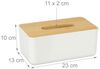 Relaxdays Kosmetiktücher Box mit Holz-Deckel Bild 4
