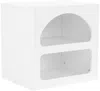 Vente-unique - LUELA Bedside table Holz, Platte Weiß - B 40 cm x H 50 cm x L 50 cm Bild 2