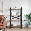 vidaXL Bücherregal Artisan-Eiche 100 x 33,5 x 140 cm Holzwerkstoff 883945 Bild 4