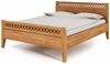 Bett Sydo 4 Sonderlänge 140x210 Wildeiche massiv Holzkopfteil und hohes Fußteil Bild 1