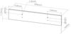Küchenfront R-Line Beton 59.6 x 11.2 cm Möbelfront für den Herdumbauschrank Vicco Bild 2