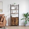 vidaXL Bücherregal Geräucherte Eiche 60 x 24 x 161 cm Holzwerkstoff 883858 Bild 4