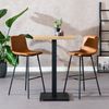 Bronx71 Bartisch Nils quadratisch Eichenlook Melamin 70x70x109 cm Bild 4