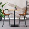 Bronx71 Bartisch Nils quadratisch Eichenlook Melamin 70x70x109 cm Bild 3