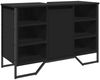 vidaXL Waschbeckenunterschrank Schwarz 91x35x60 cm Holzwerkstoff 848664 Bild 2