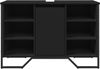 vidaXL Waschbeckenunterschrank Schwarz 91x35x60 cm Holzwerkstoff 848664 Bild 4