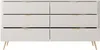 Vente-unique - ELONARIA Kommode Holz, Platte Beige - B 38 cm x H 81,2 cm x L 163,2 cm Bild 5