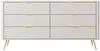 Vente-unique - ELONARIA Kommode Holz, Platte Beige - B 38 cm x H 81,2 cm x L 163,2 cm Bild 3