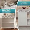 Casaria Kommode Sideboard Schrank Jersey 2 Türen Weiß Bild 3