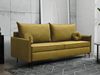 Mirjan24 'Cesechi' Schlafsofa mit Bettkasten, Kissen mit Reißverschluss, 101 x 216 x 96 cm, Gelb Bild 2