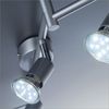 B. K. Licht - LED Deckenlampe schwenkbar, warmweiße Lichtfarbe, GU10 Fassung, LED Deckenleuchte, LED Lampe, Wohnzimmerlampe, Schlafzimmerlampe, Küchenlampe, Deckenstrahler, 120,4x12 cm, Titanfarbig Bild 3