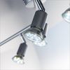 B. K. Licht - LED Deckenlampe schwenkbar, warmweiße Lichtfarbe, GU10 Fassung, LED Deckenleuchte, LED Lampe, Wohnzimmerlampe, Schlafzimmerlampe, Küchenlampe, Deckenstrahler, 120,4x12 cm, Titanfarbig Bild 4