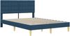 vidaXL Bettgestell mit Matratze mit Kopfteil Blau 120 x 200 cm Stoff 3415107 Bild 4