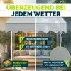 tillvex Balkonmarkise 350 cm Hellgrau Gelenkarm Markise Klemmmarkise Sonnenmarkise Balkon ohne Bohren Bild 4