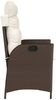 vidaXL Gartensessel Verstellbar mit Kissen Braun Poly Rattan 365258 Bild 5