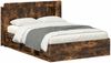 vidaXL Bettgestell mit Stauraum Geräucherte Eiche 140 x 190 cm 3433491 Bild 2