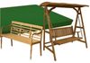 Bankauflage 120x45 cm für Hollywoodschaukel Molise & Gartenbank Aoste - grün Bild 1