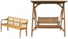Bankauflage 120x45 cm für Hollywoodschaukel Molise & Gartenbank Aoste - grün Bild 5