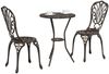 vidaXL Garten Bistro Set 3 pcs Bronze Aluminium 42002382 Bild 3
