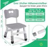 TLGREEN Kindersitzgruppe 2PCS Kinder Schreibtischstuhl Höhenverstellbar, Kinder Stuhl bis 100KG Belastbar Bild 2