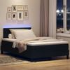 vidaXL Boxspringbett mit Matratze mit LED Schwarz 120 x 190 cm Stoff 3342193 Bild 5