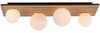 OTTO home Deckenleuchte Evinnia Akustikpaneele mit Glaskugeln, ohne Leuchtmittel, Leuchtmittel wechselbar, Warmweiß, Holz, Akustik, Paneele, Glas, opal matt weiß, Deckenlampe Bild 4