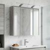 vidaXL Badezimmerspiegelschrank Graues Sonoma 63,5 x 16 x 62,5 cm 889164 Bild 4