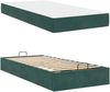 vidaXL Bettgestell mit Matratze 2 pcs Grün Samt 3399543 Bild 5
