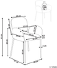Esszimmerstuhl 2er Set ALBEE Rosa Bild 2