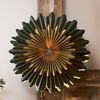 Leuchtstern 'Crystal' aus Papier, grün-gold, Ø 50cm Bild 2