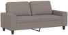 vidaXL 2-Sitzer-Sofa Taupe 140 cm Stoff 359398 Bild 2