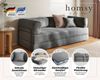 homsy by Ana Johnson Schlafsofa Folda Dauerschläfer, B: 206 cm, Liegefl. 181x198 cm, mit Bett-/Schlaffunktion, inkl. 1x Zierkissen, Tonnentaschenfederkern Bild 4