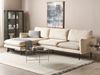 Ecksofa 4-Sitzer VINTERBRO Samtstoff Hellbeige rechtsseitig Bild 3