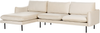Ecksofa 4-Sitzer VINTERBRO Samtstoff Hellbeige rechtsseitig Bild 4