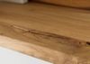 Wandregal Wildeiche 120x23x15 natur geölt / weiß lackiert WIEN #135 Bild 5