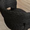 Bronx71 Sessel Gino drehbar melierter Stoff schwarz Bild 5