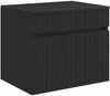 vidaXL Wandmontierter Badezimmerschrank Schwarz 59 x 44,5 x 50 cm 890633 Bild 2